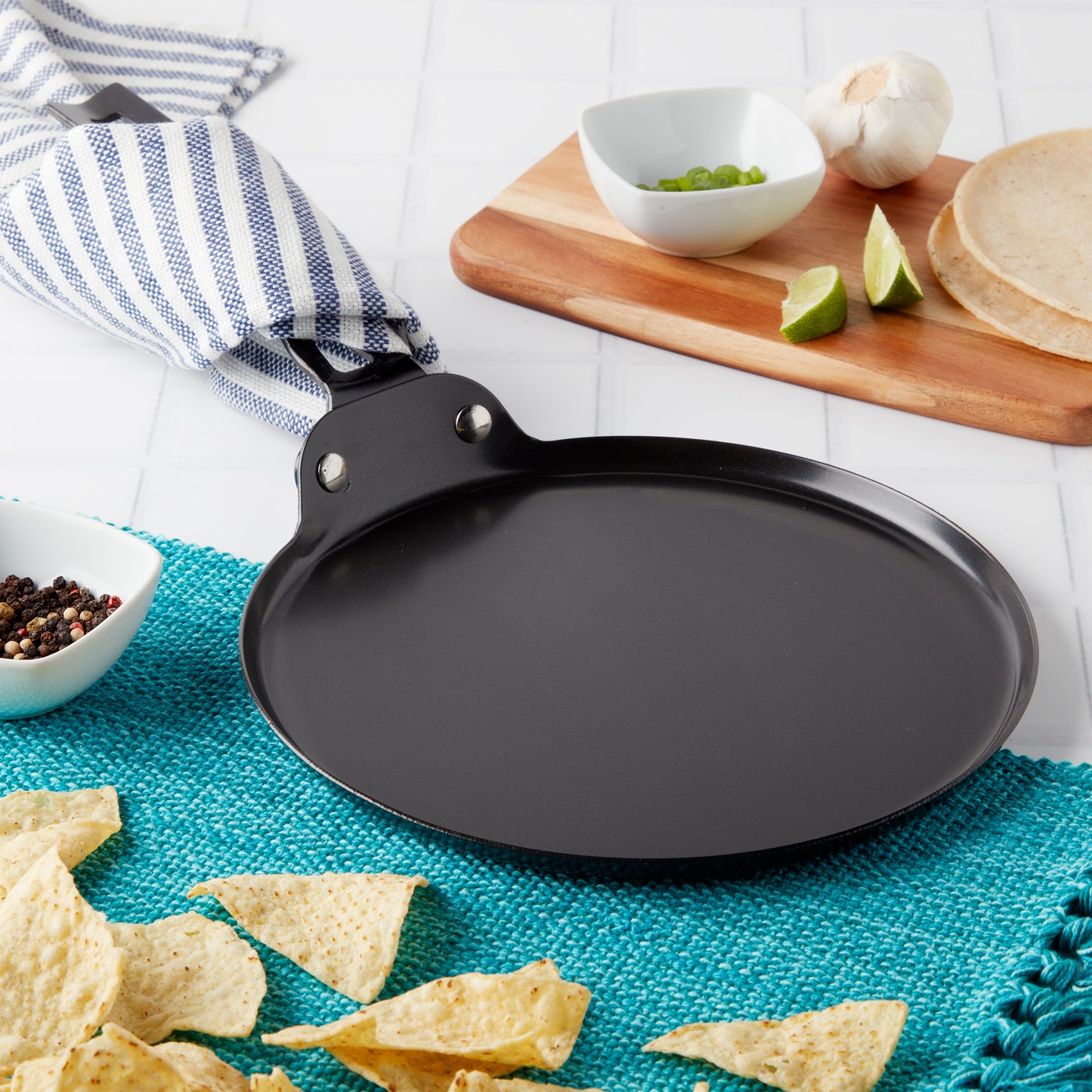Non-Stick Carbon Steel Comal Griddle Pan
