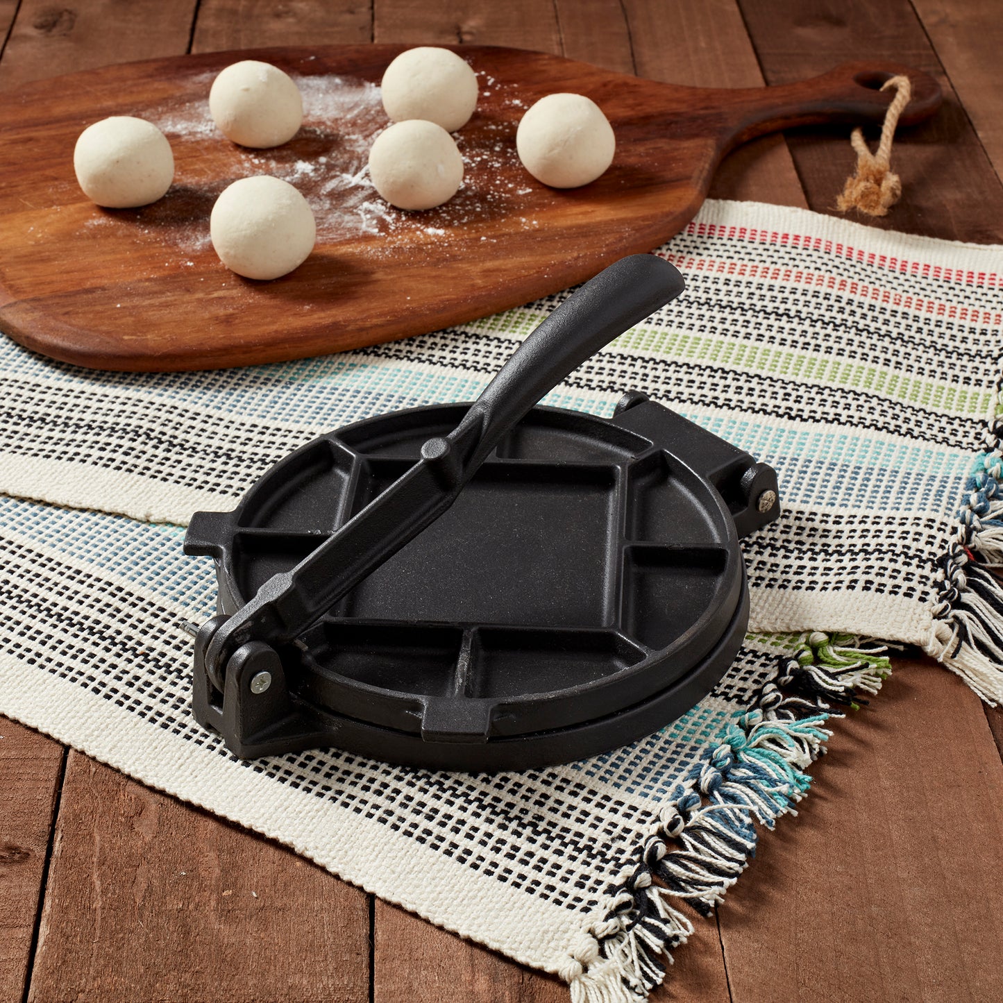 7.25" Pre-Seasoned Cast Iron Tortilla Press