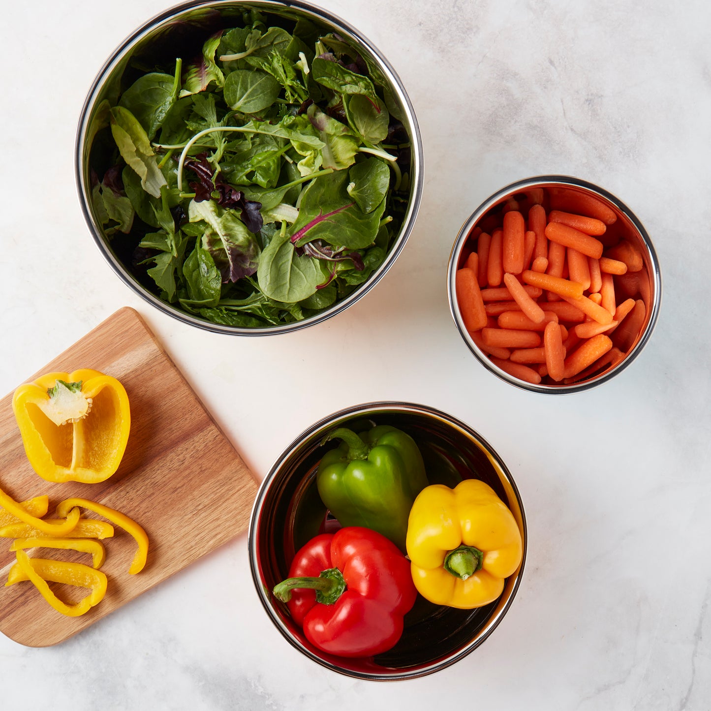 3-Piece Stainless Steel Mixing Bowls