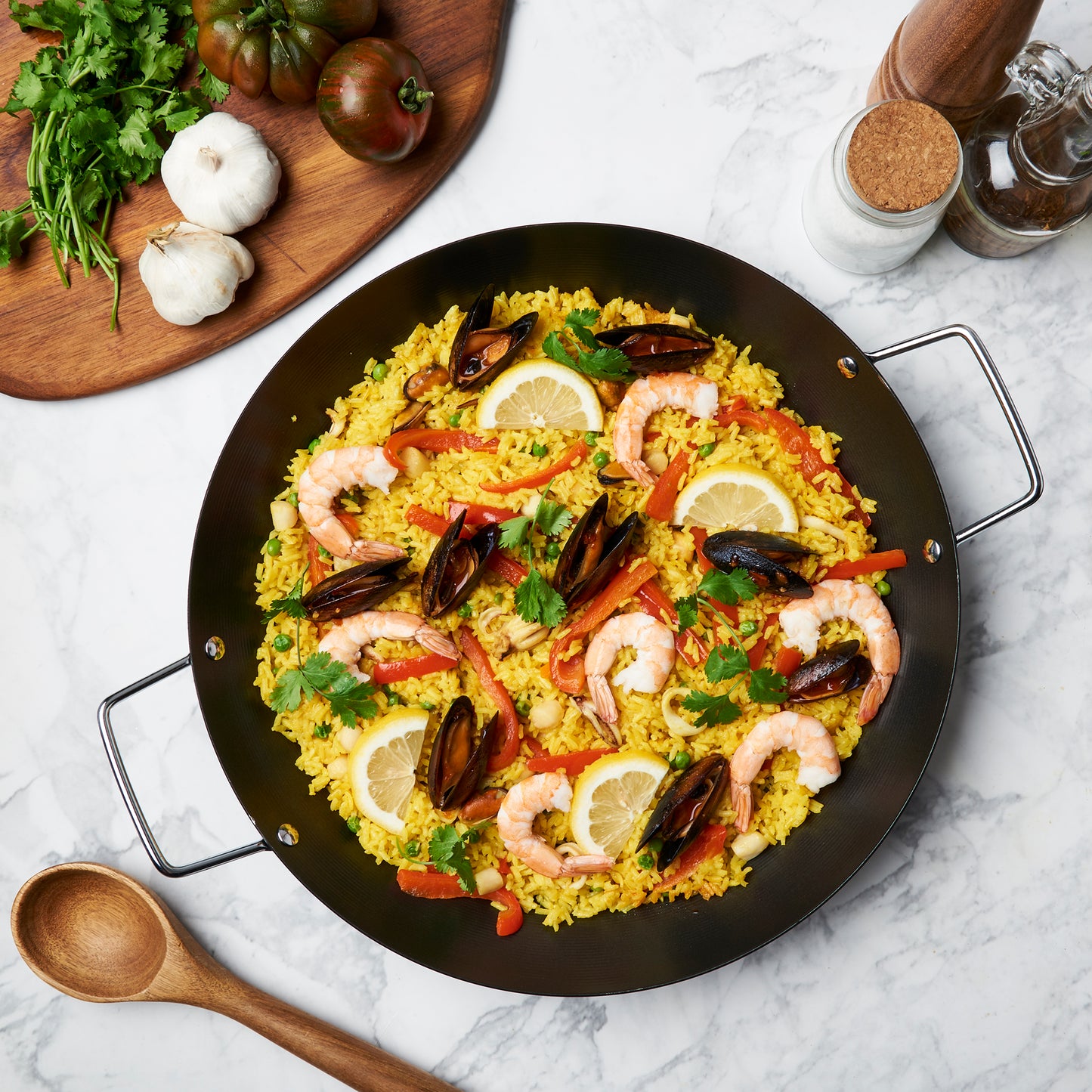 15" Non-Stick Carbon Steel Paella Pan