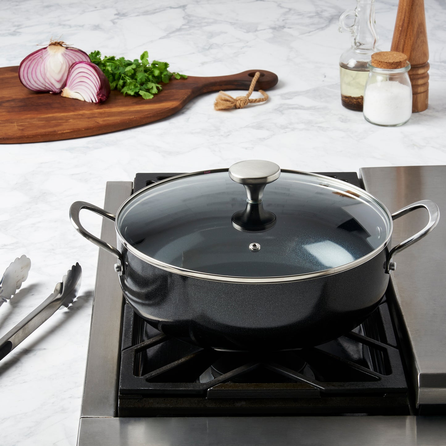 Non-Stick Aluminum Covered Caldero Saute Pan