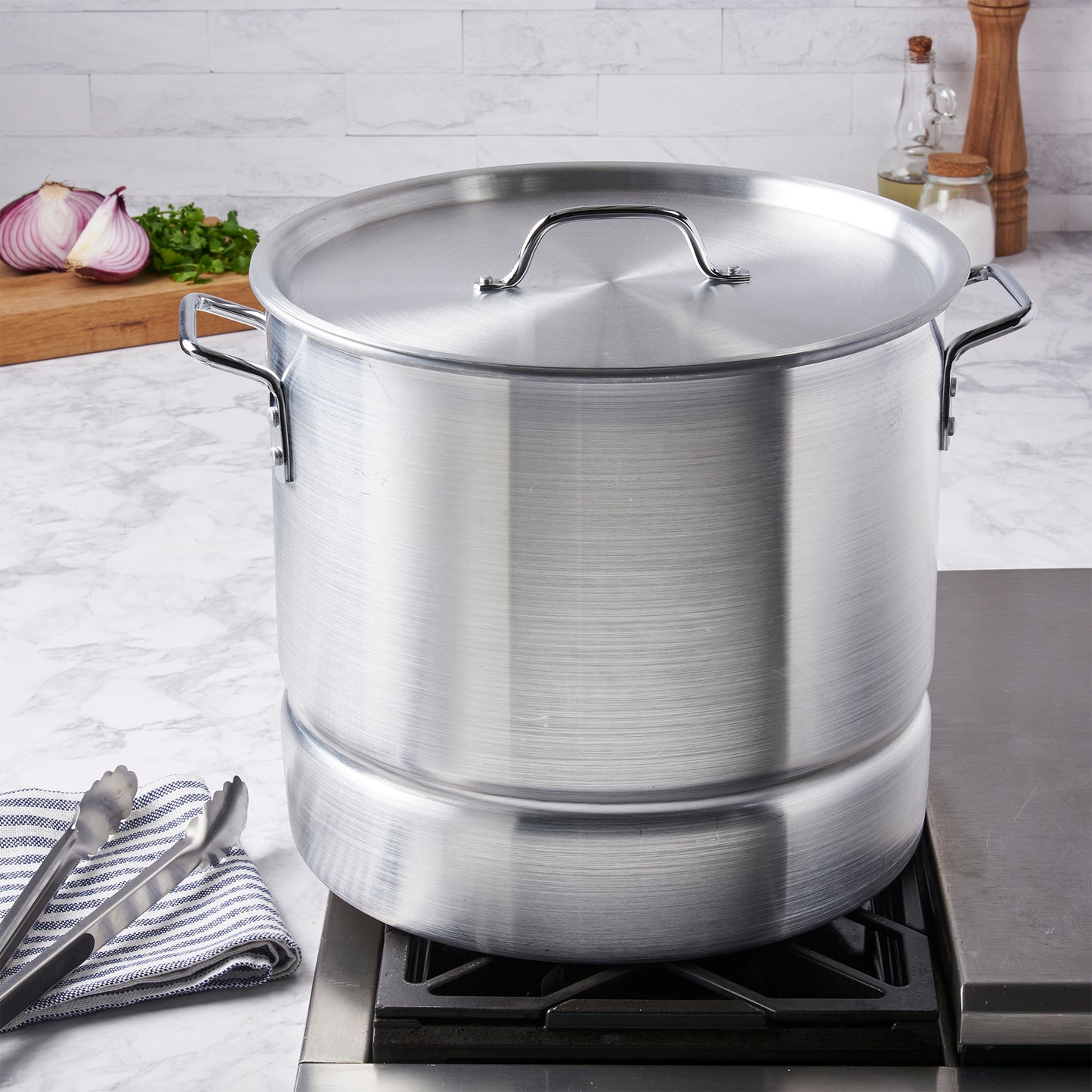 Aluminum Tamale Pot with Steamer Insert