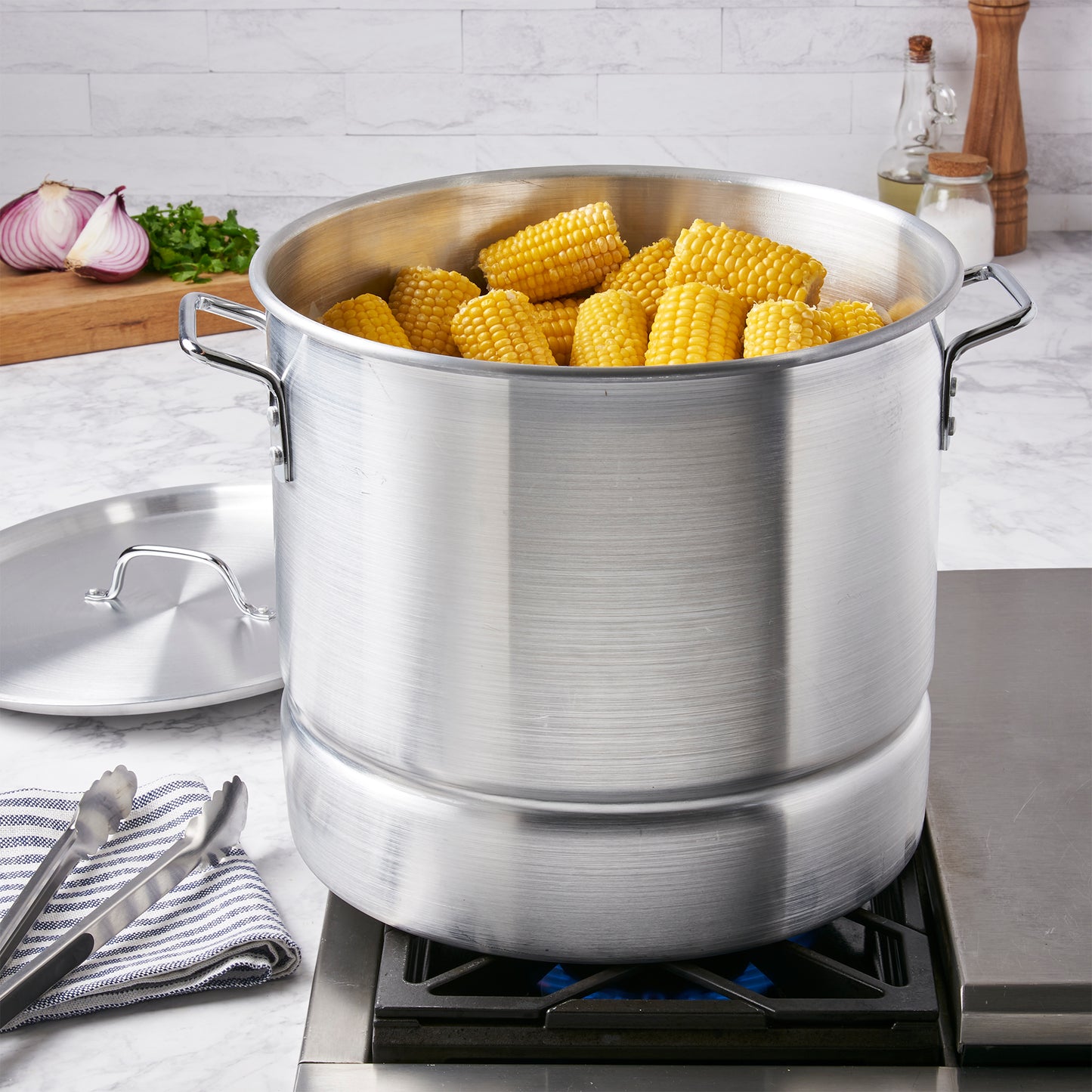 Aluminum Tamale Pot with Steamer Insert