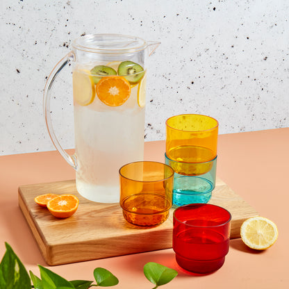 5-Piece Acrylic Drinkware Set with Pitcher