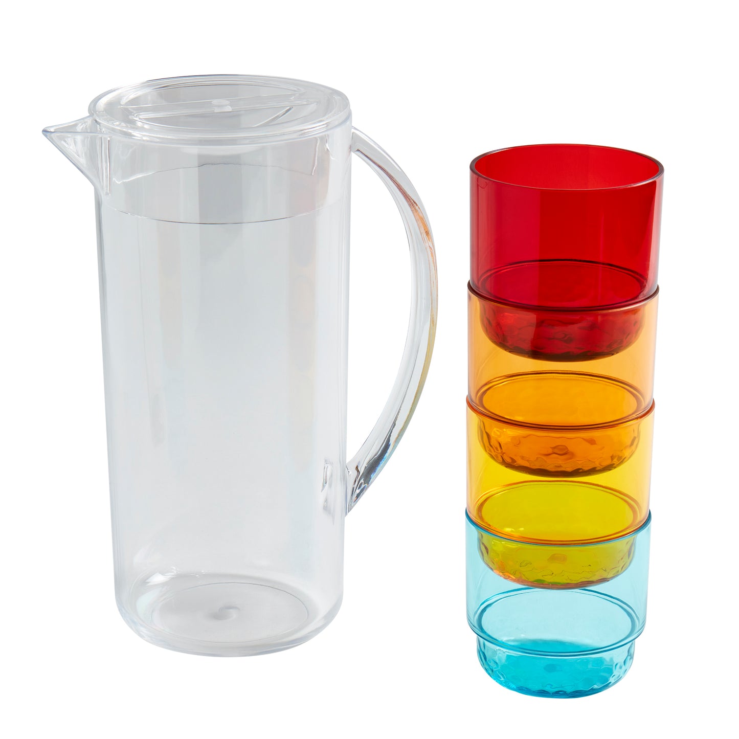 5-Piece Acrylic Drinkware Set with Pitcher