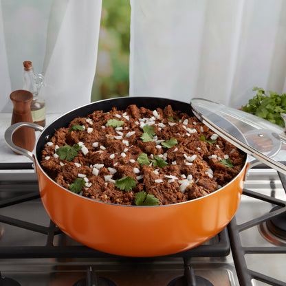 10.5-Quart Non-Stick Aluminum Caldero Saute Pan