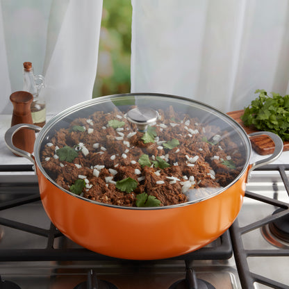 10.5-Quart Non-Stick Aluminum Caldero Saute Pan