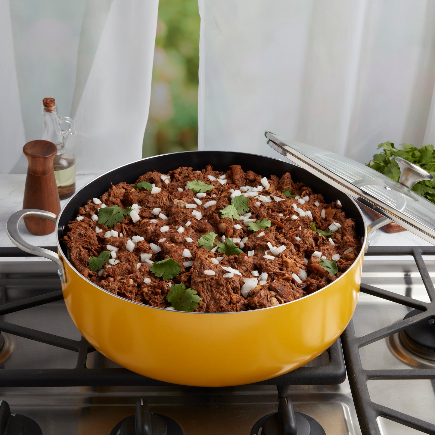10.5-Quart Non-Stick Aluminum Caldero Saute Pan