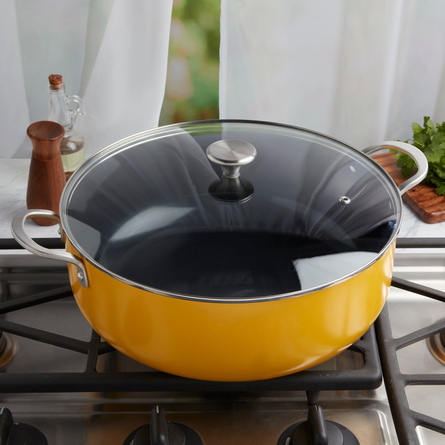 10.5-Quart Non-Stick Aluminum Caldero Saute Pan